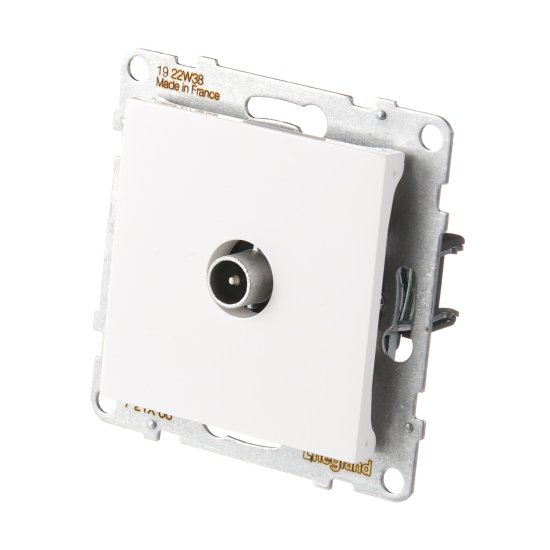 Розетка телевизионная Legrand Suno встраиваемая белая (721166)