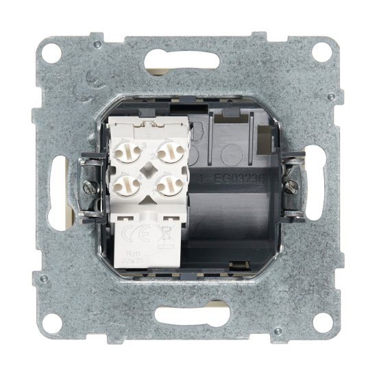 Розетка телефонная Legrand Suno встраиваемая слоновая кость RJ11 (721261)