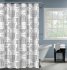Штора для ванной Swensa Sally SWC-95-47-WHT 200x180 см полиэстер цвет бело-черный