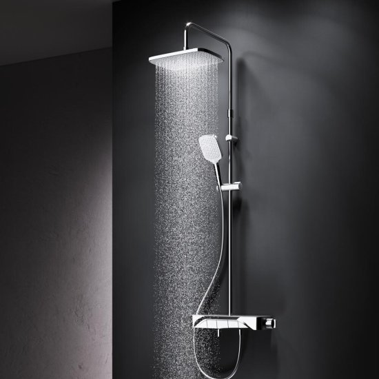 Душевая система AM.PM Func с верхним душем с лейкой со смесителем хром (F078F700)