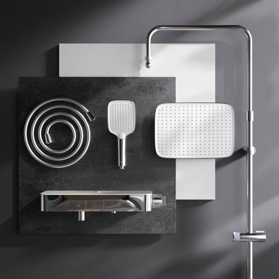 Душевая система AM.PM Func с верхним душем с лейкой со смесителем хром (F078F700)