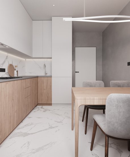 Глазурованный керамогранит Arcadia Ceramica Paradise Statuario Carving 60x120 см 1.44 м² матовый цвет белый