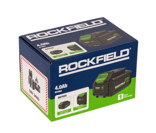 Аккумулятор Rockfield RF20B4, 20 В Li-ion 4 Ач