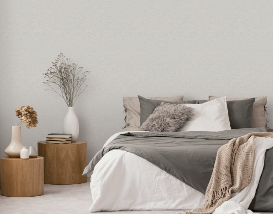 Обои флизелиновые Renowa Canvas бежевые 1.06 м Re588332