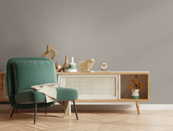 Обои флизелиновые Renowa Canvas коричневые 1.06 м Re588336