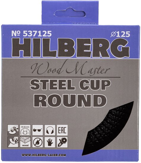 Чашка шлифовальная обдирочная круглая по дереву Trio-Diamond 537125 125x22.2 мм