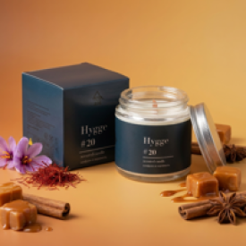 Свеча в стакане ароматизированная Arida Home Hygge N20 Шафран и карамель