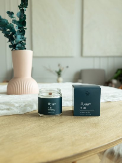 Свеча в стакане ароматизированная Arida Home Hygge N20 Шафран и карамель