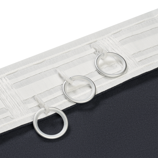 Штора на ленте со скрытыми петлями KREAFORTA Рим 200x310 см цвет темно-серый