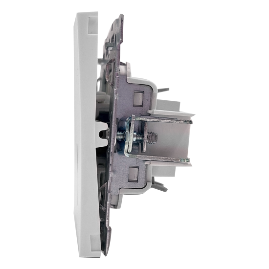 Выключатель встраиваемый Mirkl Grace 1 клавиша с подсветкой цвет белый