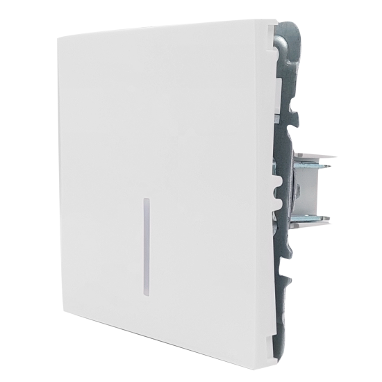 Выключатель встраиваемый Mirkl Grace 1 клавиша с подсветкой цвет белый