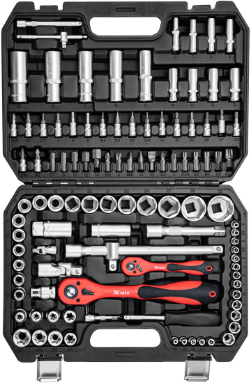 Набор ключ со сменными насадками MTX 135119 1/2, 1/4 дюйма, 108 шт.