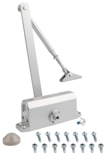Доводчик дверной Armex EN1 15-25 кг цвет серебро