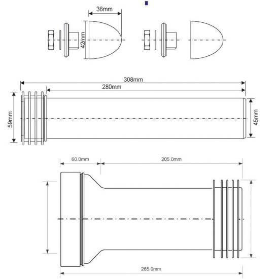 Комплект для монтажа инсталляции McAlpine d90х110 мм (FP45R-KIT3/9962)