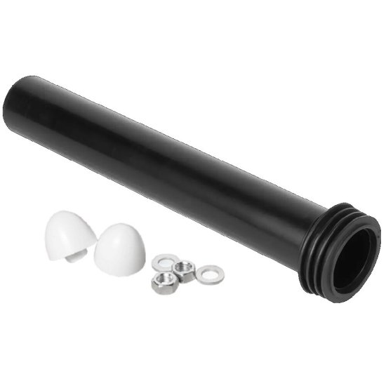 Соединение для подключения подвесного унитаза к бачку McAlpine d45 мм черное (FP45R/2819)