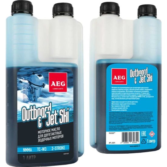 Моторное масло для 2Т лодочных моторов AEG Lubricants Outboard&JetSki 2Т Oil NMMA TC-W3