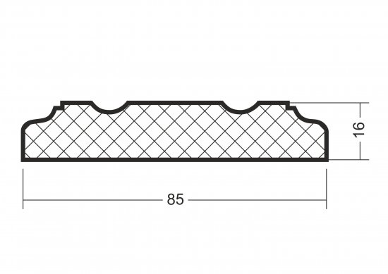 Банкетка и квадрат Грета/Милана 1750x90x60 мм цвет дуб аурум (комплект) (4шт.)