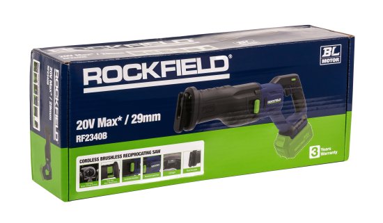 Пила сабельная аккумуляторная Rockfield RF2340B, 20 В Li-Ion, без АКБ и ЗУ