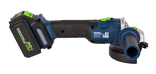 УШМ аккумуляторная бесщеточная Rockfield RF2204BK, 20 В Li-ion 4 Ач, 125 мм