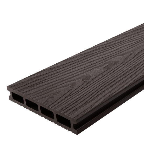 Террасная доска ДПК T-Decks цвет Венге 150x25x4000 мм двусторонняя вельвет/структура древесины 0.6 м²