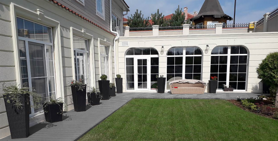 Террасная доска ДПК T-Decks цвет Серый 150x20x4000 мм двусторонняя вельвет/структура древесины 0.6 м²