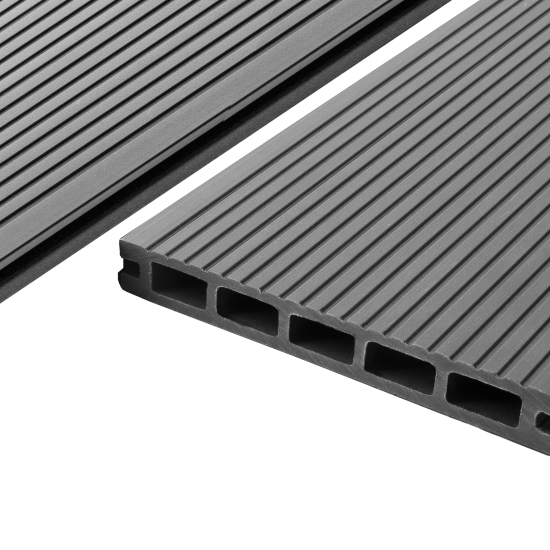 Террасная доска ДПК T-Decks цвет Серый 150x20x4000 мм двусторонняя вельвет/структура древесины 0.6 м²