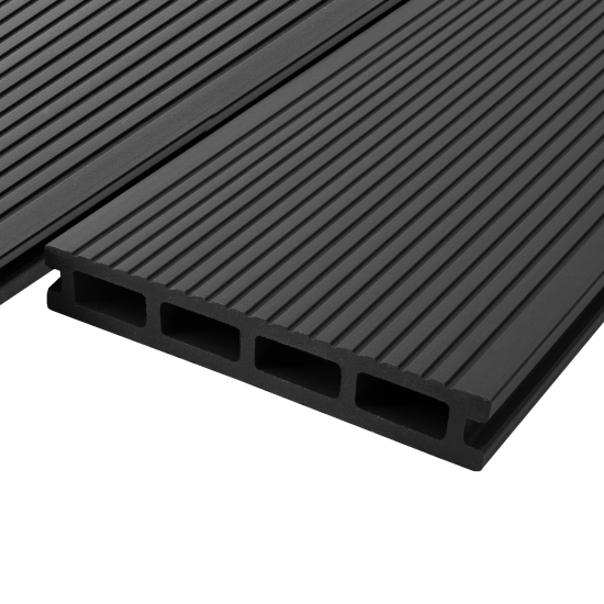 Террасная доска ДПК T-Decks цвет Графит 150x25x4000 мм двусторонняя вельвет/структура древесины 0.6 м²