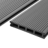 Террасная доска ДПК T-Decks цвет Серый 150x25x4000 мм двусторонняя вельвет/структура древесины 0.6 м²