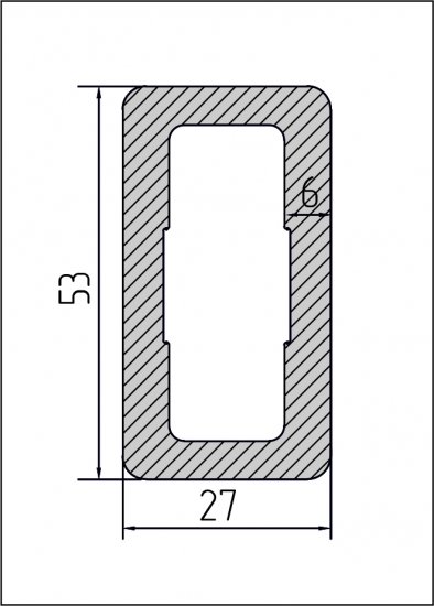 Балясина T-Decks 27x53x3000 мм венге