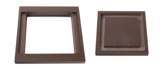 Комплект крышка/юбка для столба ДПК T-Decks 100x100 мм венге