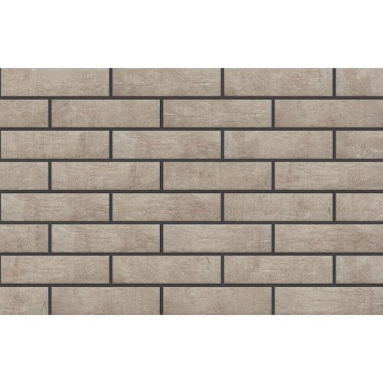 Клинкерная плитка для фасада Cerrad Loft brick salt (38 шт.=0,6 кв.м) серая 245х65х8 мм