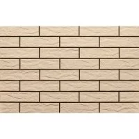 Клинкерная плитка для фасада Cerrad Elewacja rustiko krem (32 шт.=0,5 кв.м) бежевая 245х65х6,5 мм