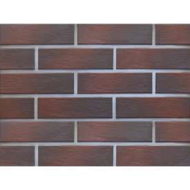Клинкерная плитка для фасада Paradyz Cloud struktur brown (46 шт.=0,74 кв.м) коричневая 245х66х7 мм