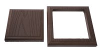 Комплект крышка/юбка для столба T-Decks 125x125 мм ДПК цвет венге