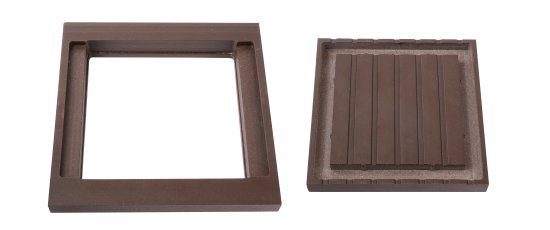 Комплект крышка/юбка для столба T-Decks 125x125 мм ДПК цвет венге