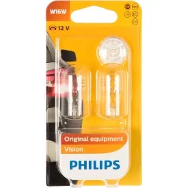 Автолампа PHILIPS W16W W2.1*9.5d 12V /1/10