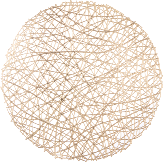 Салфетка для сервировки ø38 см Рыжий кот PVR-02 круглая ПВХ цвет бежевый