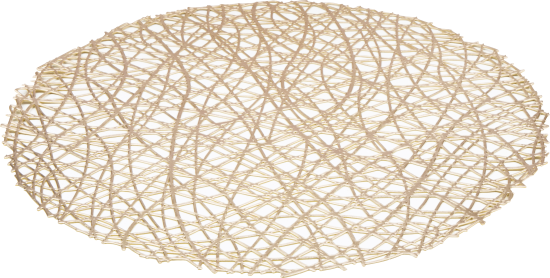 Салфетка для сервировки ø38 см Рыжий кот PVR-02 круглая ПВХ цвет бежевый