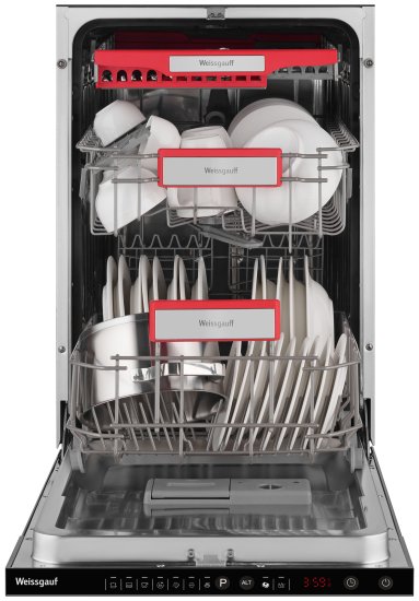 Встраиваемая посудомоечная машина Weissgauff BDW 6036 D Infolight 59.6 см 6 программ цвет нержавеющая сталь