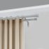 Карниз для штор раздвижной двухрядный КРДЗС-160-300 160-300 см железо цвет серый