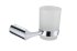 Стакан для зубных щёток Swensa Lock SWR-6600-03-CRM, подвесной, керамика/металл, цвет белый/хром