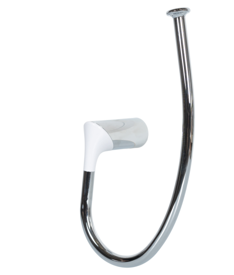 Держатель для полотенец Swensa Lock SWR-6600-07-CRM кольцо цвет белый