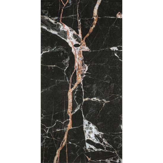 Плитка облицовочная Lavelly Eterno Marmo Accento черная 598x298x8,5 мм (8 шт.=1,425 кв.м)