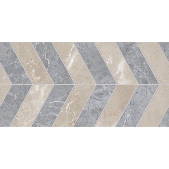 Плитка облицовочная Lavelly Eterno Motivo Calmo серо-бежевая 598x298x8,5 мм (8 шт.=1,425 кв.м)