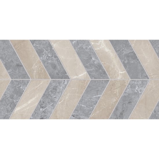 Плитка облицовочная Lavelly Eterno Motivo Calmo серо-бежевая 598x298x8,5 мм (8 шт.=1,425 кв.м)
