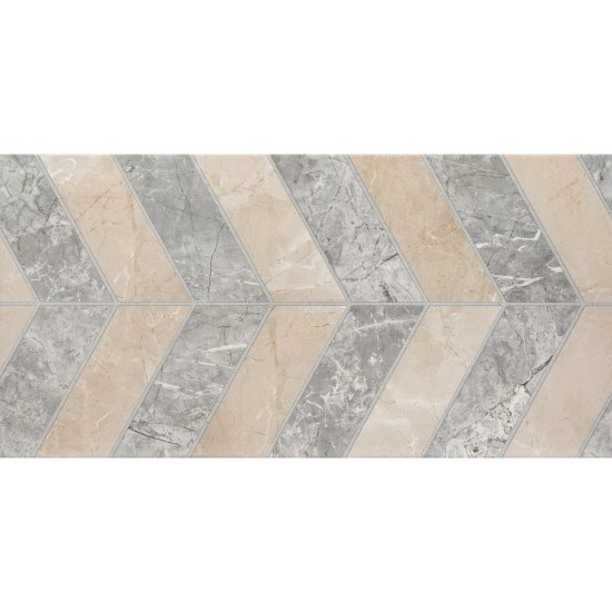 Плитка облицовочная Lavelly Eterno Motivo Calmo серо-бежевая 598x298x8,5 мм (8 шт.=1,425 кв.м)