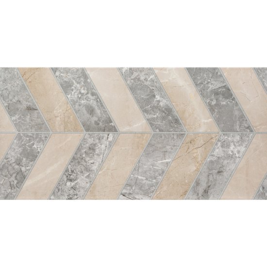 Плитка облицовочная Lavelly Eterno Motivo Calmo серо-бежевая 598x298x8,5 мм (8 шт.=1,425 кв.м)