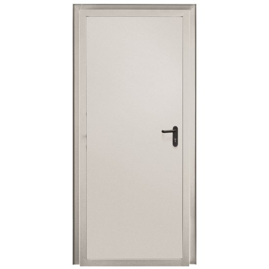 Дверь противопожарная Промет ДП-EIS-60 глухая правая серый RAL 7035 850х2050 мм