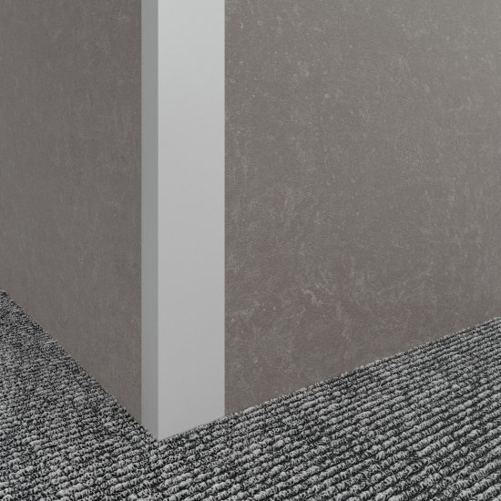 Профиль L-образный алюминий окрашенный 20x10x1.2x2700 мм белый