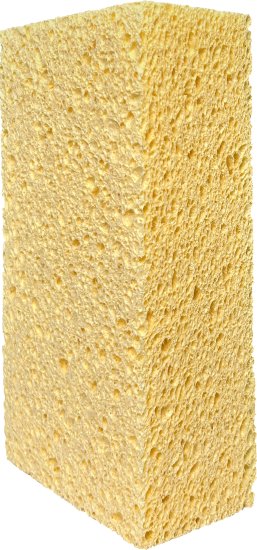 Губка вискозная Vertextools 0003-185-50 для плитки, 185x105x50 мм